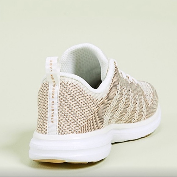 APL: Athletic Propulsion Labs TechLoom Pro Sneakers in Pristine/Rose Gold/White - Picture 3 of 8